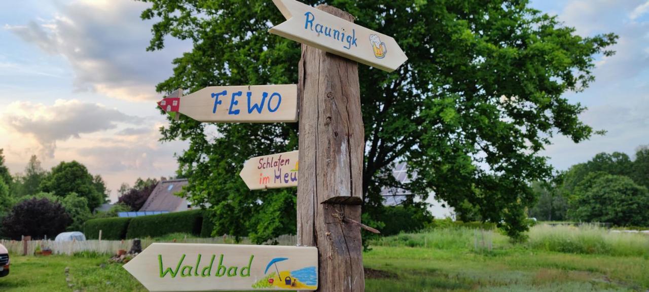 Ferienwohnung & Campingplatz Vor Dem Berg Heideblick Exterior foto